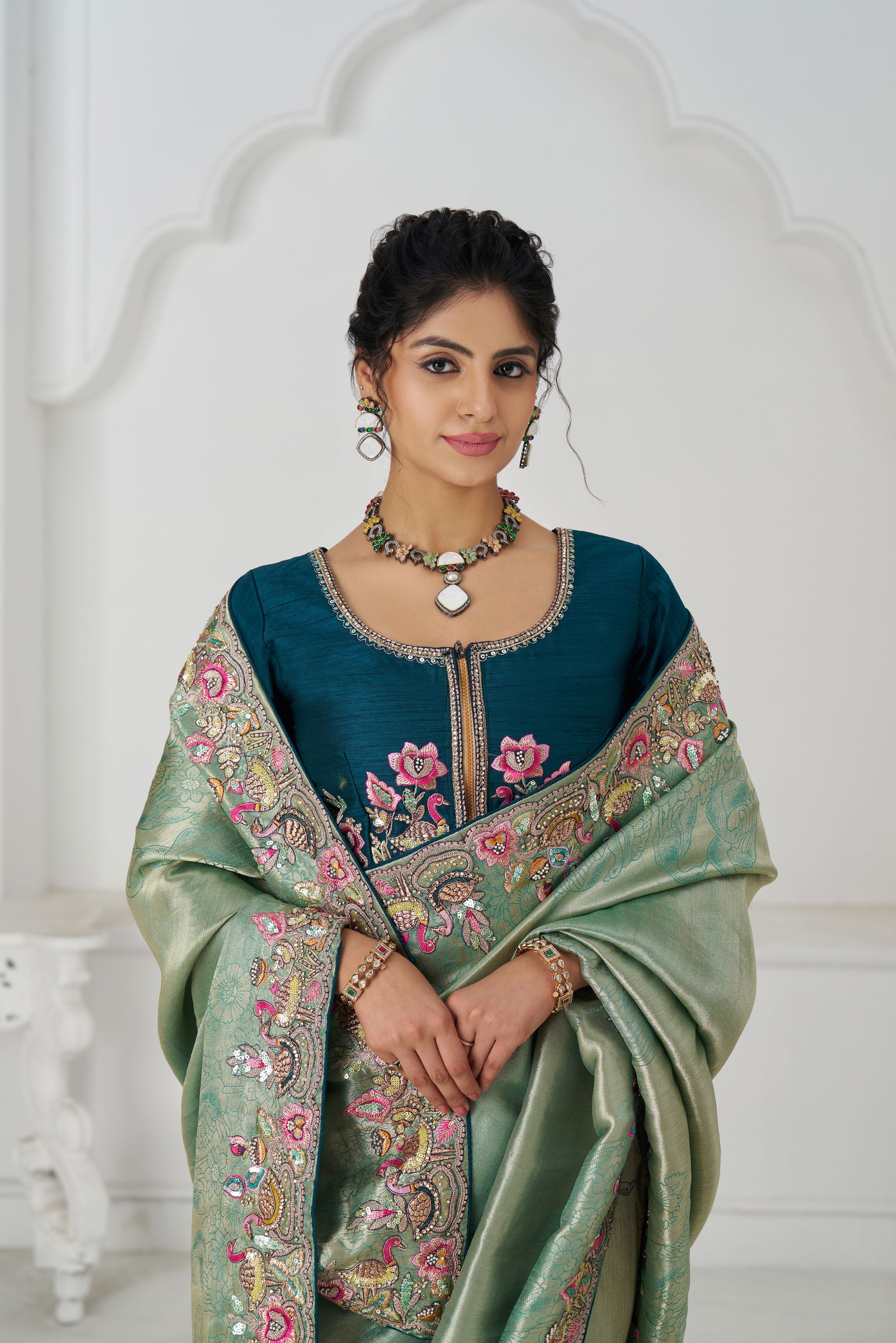 Kf 111 Green Color Pure Dola Viscouse Silk Saree Bulk Orders In India